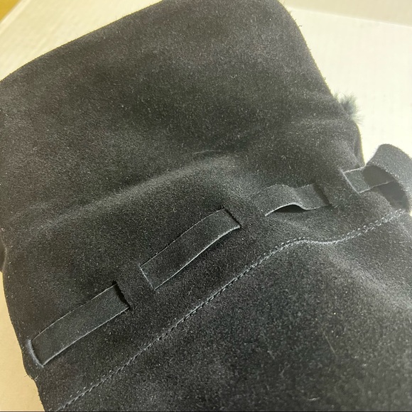 B Makowsky Black Suede Over the Knee Wedge Boots SZ 8M - Picture 7 of 10